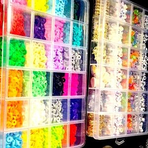 Bracelets, earrings, rings,